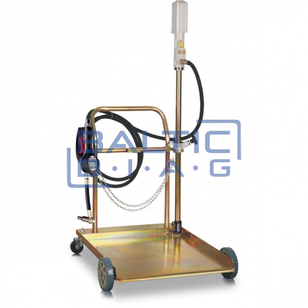 Oil pump pneumatic for liquid oil with wheels
