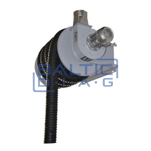 Mechanical exhaust hose reel with fan WORKY GMRF+10010