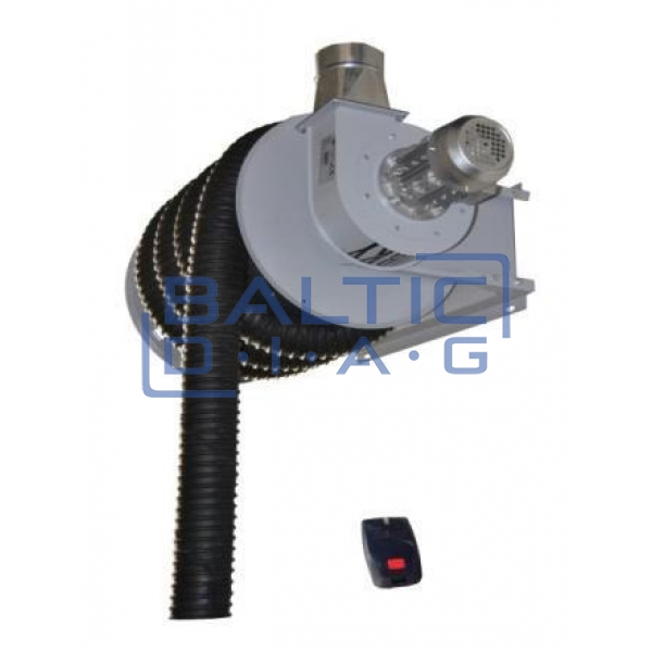 Electric exhaust hose reel with integrated fan WORKY GERFT+10010
