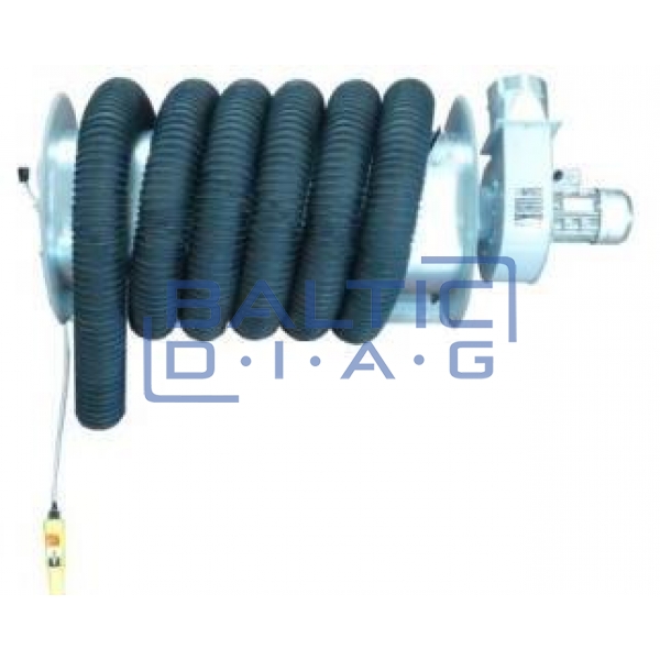 Electric exhaust hose reel with integrated fan WORKY GERF+10010