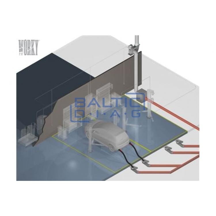 Underfloor gas collection systems