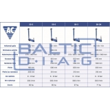 Pneumatic-hydraulic jack for high-base machines AC Hydraulic 65-1H