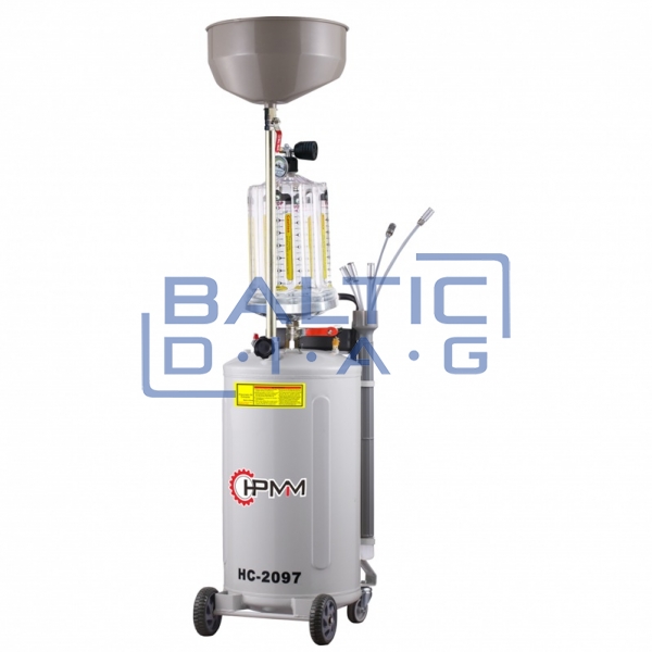 Oil collection tank with suction and drain function 90 l (with plastic container)