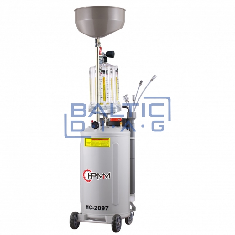 Oil collection tank with suction and drain function 90 l (with plastic container)