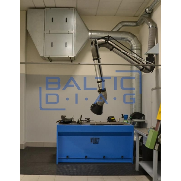 Grinding and welding fume extraction workbenches Worky SAB