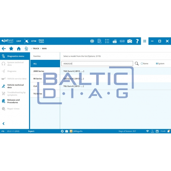 Universali sunkvežimių diagnostikos įranga Jaltest PC Link