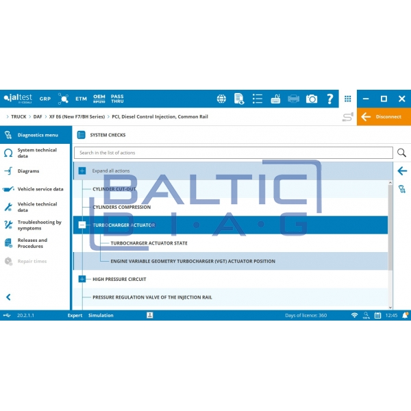 Universali sunkvežimių diagnostikos įranga Jaltest PC Link
