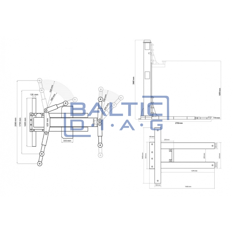 Weber C - 1.25 single - column screw lift