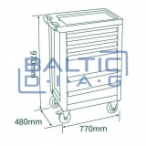 7-Drawer tool cabinet