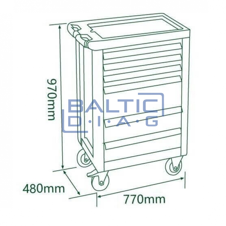 7-Drawer tool cabinet