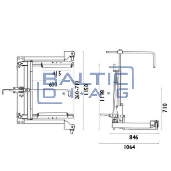 Тележка для грузовых колес AC Hydraulic WTA500