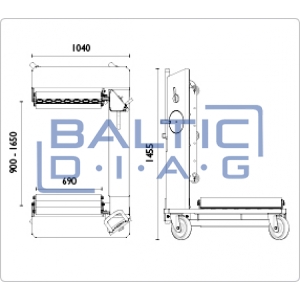 Hydraulic wheel trolley AC Hydraulic WT1500N / WT1500NT