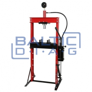 Hydraulic press with pressure gauge 20 t, foot operated