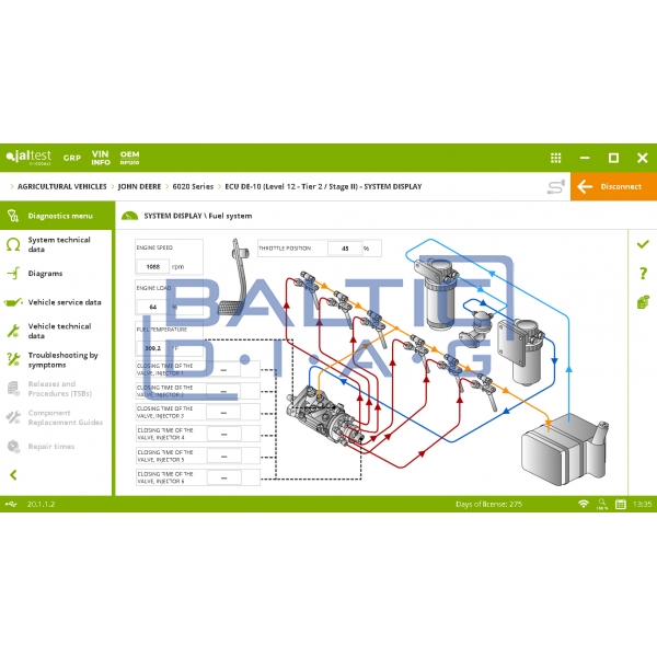 Universal agricultural machinery diagnostic tool Jaltest AGV Kit