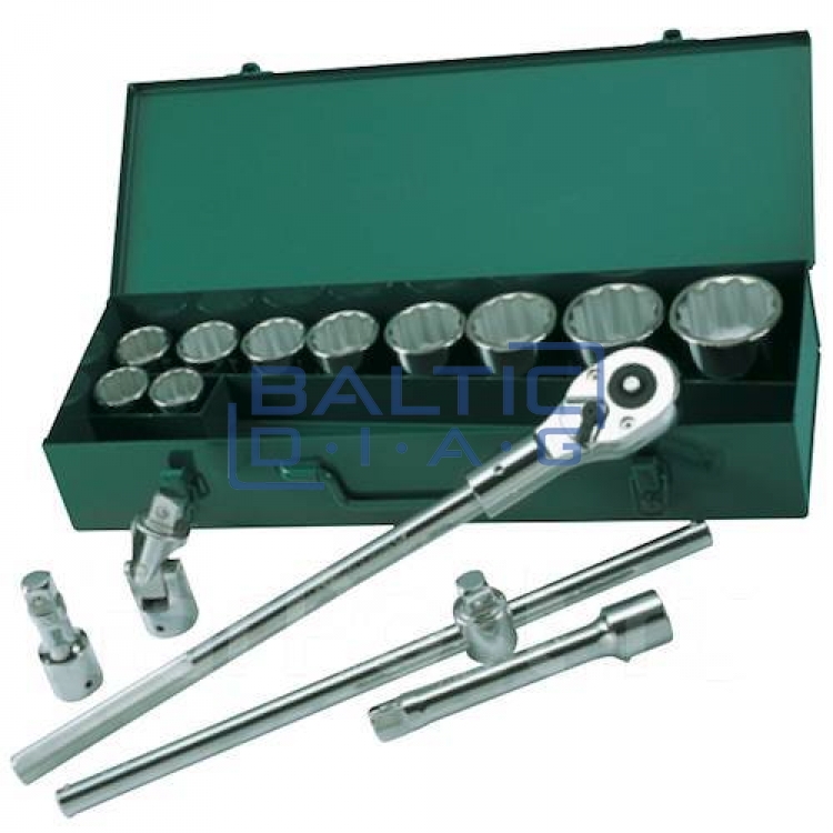 3/4" Galvučių rinkinys 15 vnt.