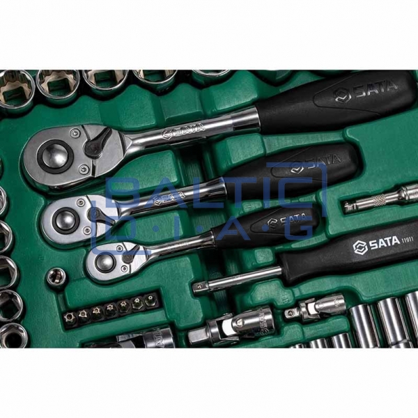 1/4 "+ 3/8" + 1/2 "Set of heads and keys 150pcs.