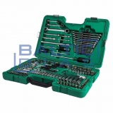 1/4" + 3/8" + 1/2" Galvučių ir raktų rinkinys 150vnt.