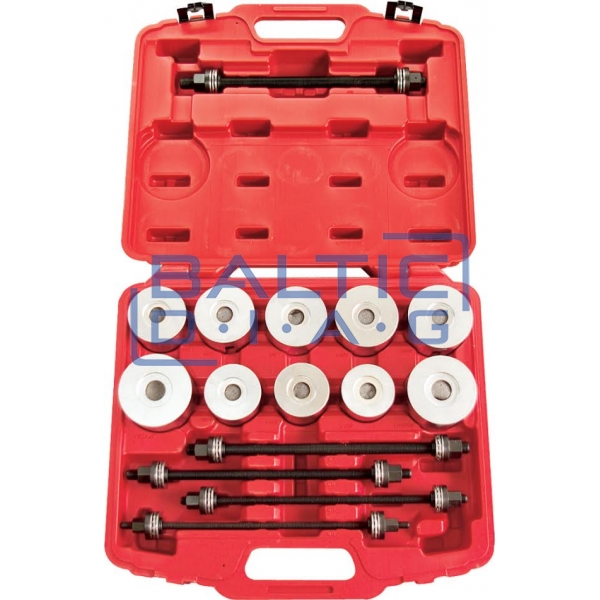 Bushing and bearing removal and installation tool set, 27 pcs