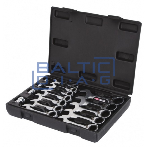 GEARplus ring wrench set, short, 16 pieces