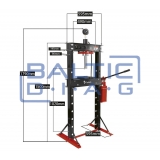 Hydraulic press 20 tons Redats H-370