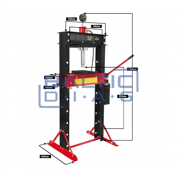 Hydraulic press 30 tons Redats H-380