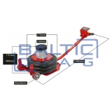 Pneumatic jack 3 tons with extension