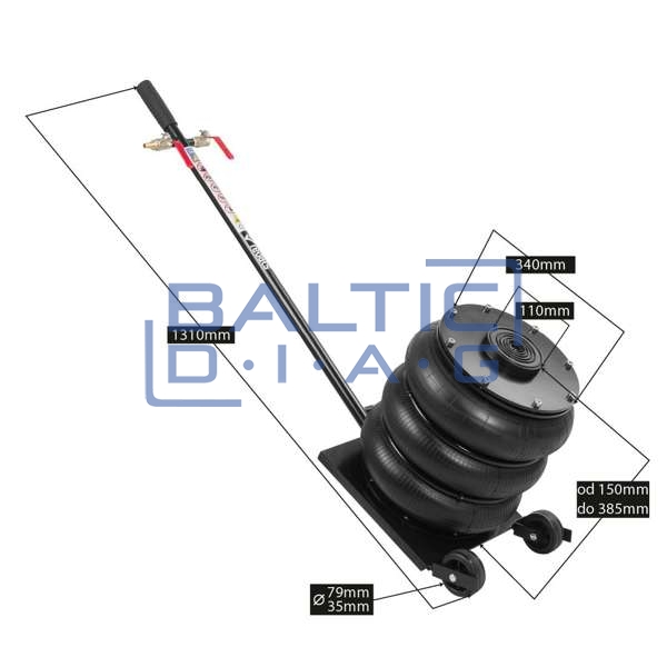 Pneumatic jack 4.5 tons