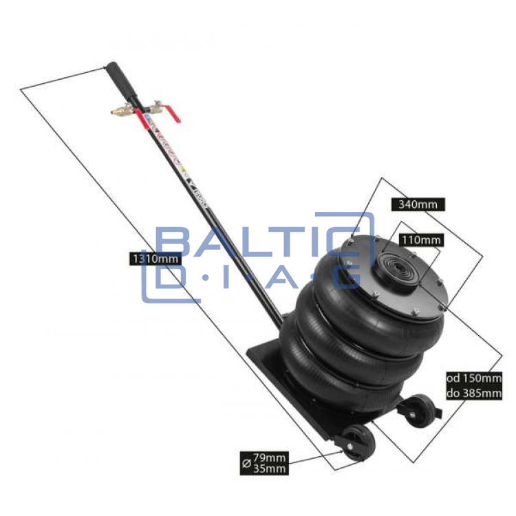 Pneumatic jack 4.5 tons