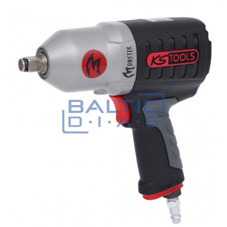Высокопроизводительный пневматический ударный шуруповерт 1/2 "MONSTER, 1690 Нм KS Tools