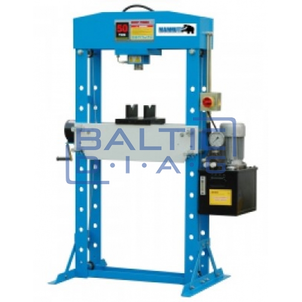 Electro-hydraulic press with winch 50 tons