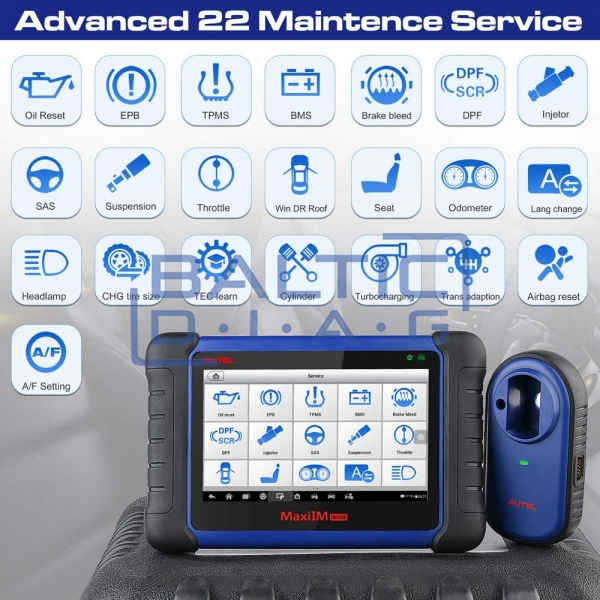 Raktų ir imobilaizerių programavimo įranga Autel MaxiIM IM508S