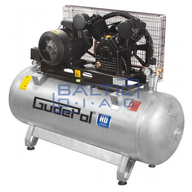 GudePol stūmoklinis oro kompresorius 270L 900 L/min 10 bar
