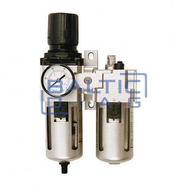 Air flow regulator 1/2 "with filter and lubricator