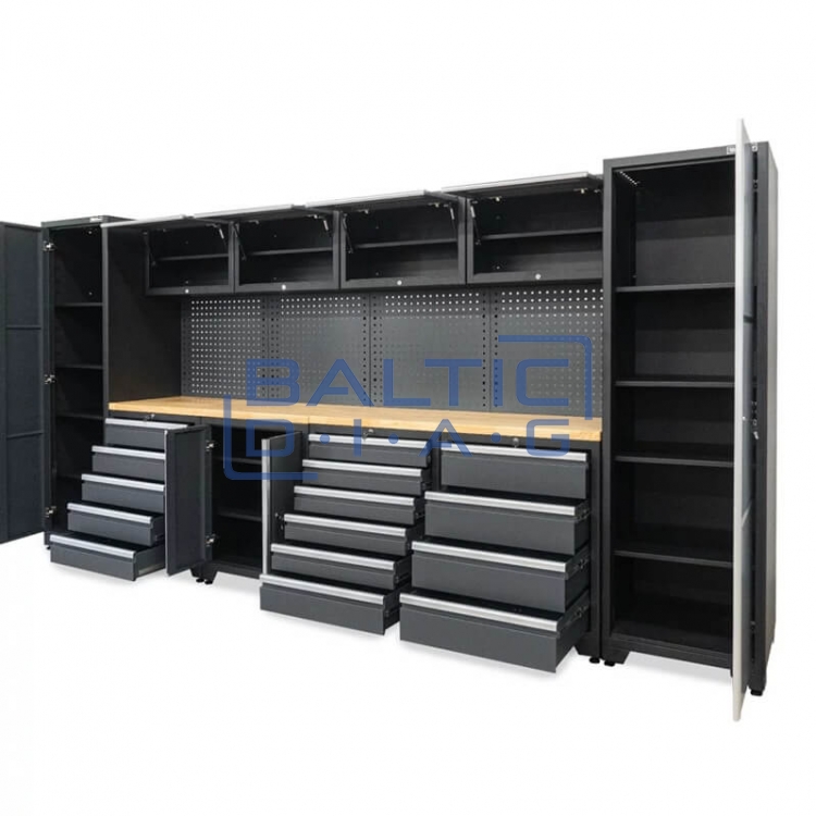 Professional 16-piece workshop cabinet system Weber 610