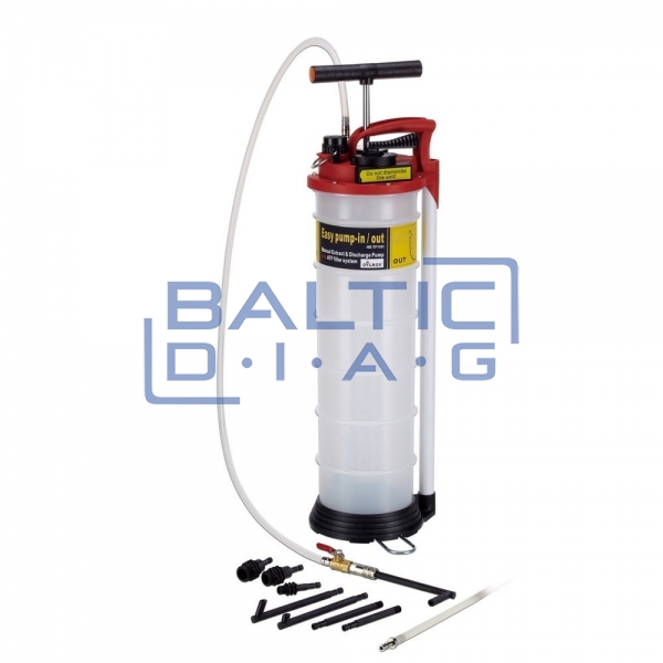 Pavarų dėžės tepalo keitimo bakas 6l su ATF adapterių rink.
