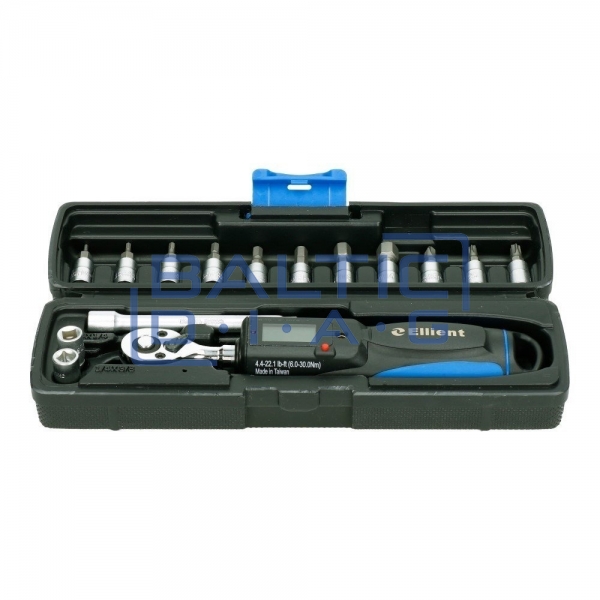 1/4 "torque wrench 6-30Nm digital with bit set.