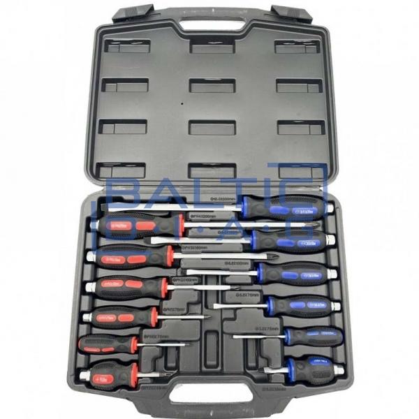 Set of impact screwdrivers 12 pcs.