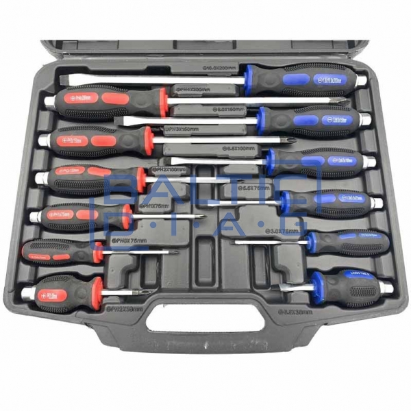 Set of impact screwdrivers 12 pcs.