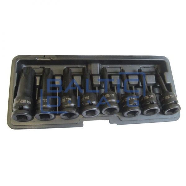 Ударная головка 1/2 "с насадками (TORX) 8шт.