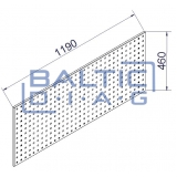 Perforated tool wall