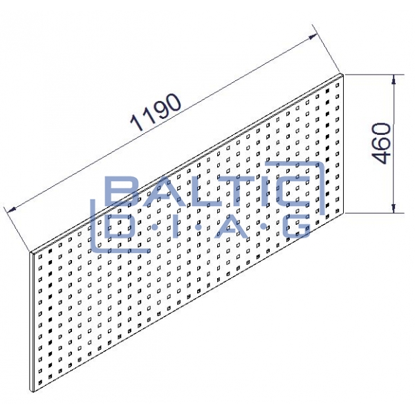 Perforated tool wall