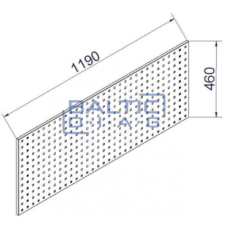 Perforated tool wall