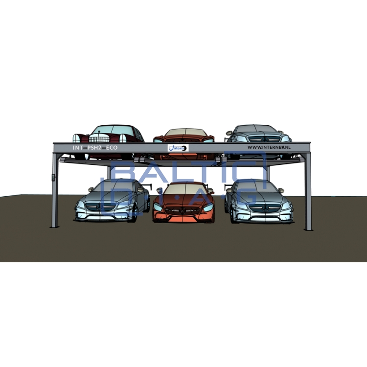 Six-seater parking lift int-PSH3-eco