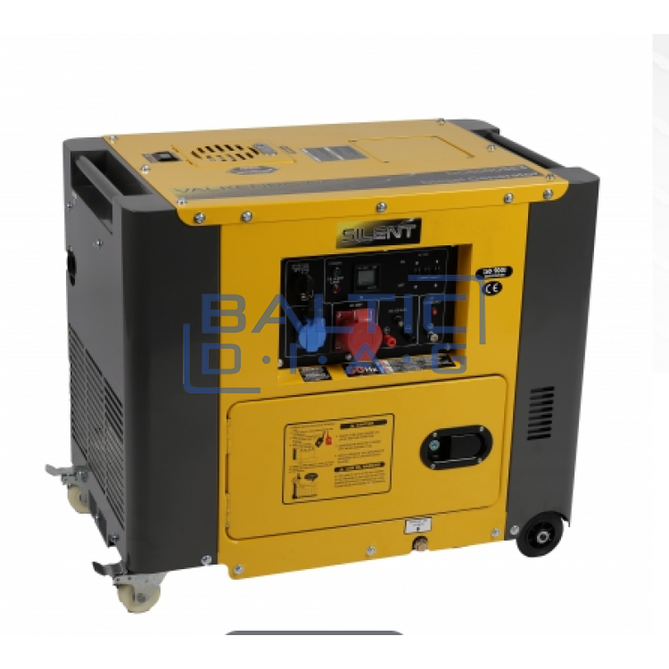 Closed design diesel generator 230V / 400V, 4,6 kW