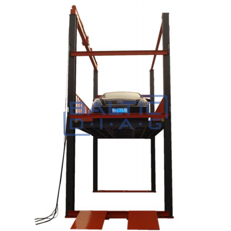 Four-column car parking lift