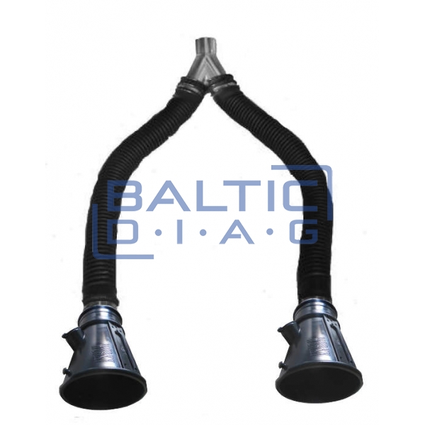 Exhaust extraction hose with two nozzles GYN-100100100 WORKY
