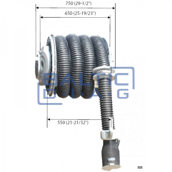 Exhaust hose reel PRO ECAS-002-100 Castex