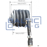 Exhaust hose reel PRO ECAS-002-100 Castex