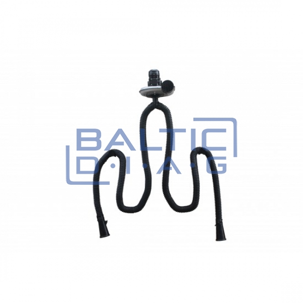 Dual exhaust extraction hose Castex 75 mm