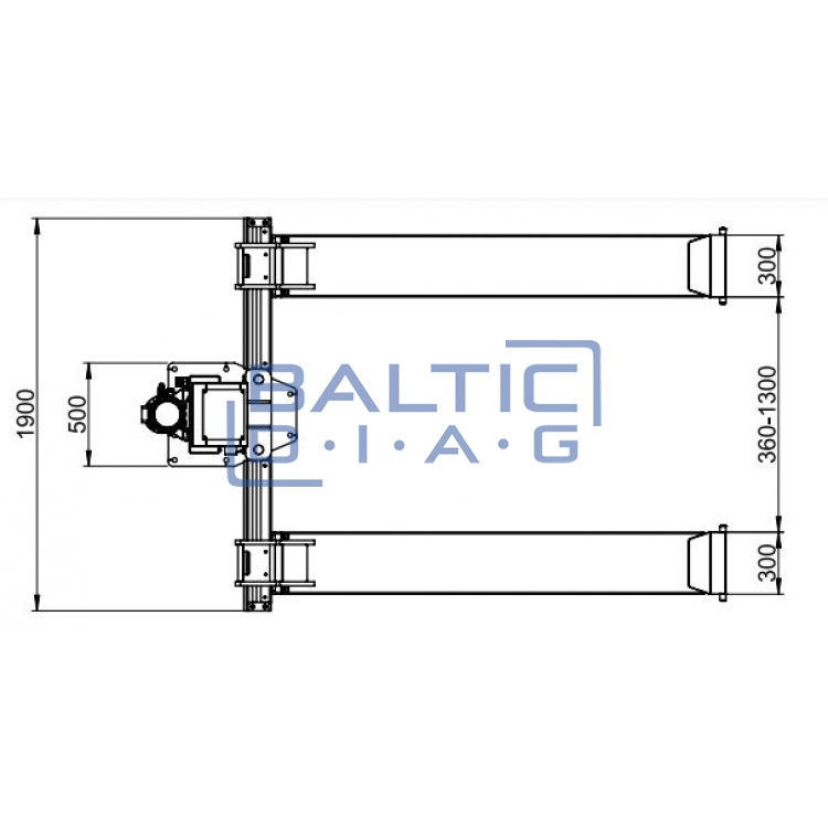 Electro-hydraulic single column lift ATH-Single Lift 12PL